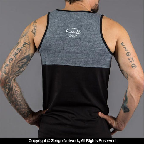 Scramble-State of No Mind Tank Top (Blue)-back